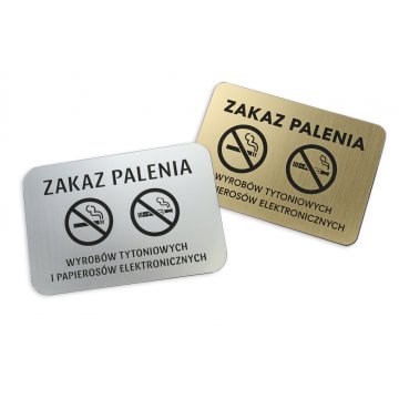 No Smoking Sign - size 16x11cm - Z009