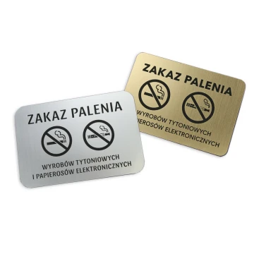 No Smoking Sign - size 16x11cm - Z009