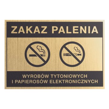 No Smoking Sign - UV Print - Size 160x110mm - Z012