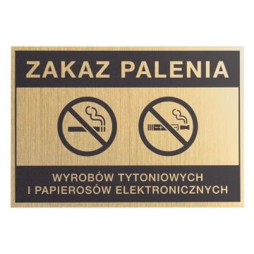 No Smoking Sign - UV Print - Size 160x110mm - Z012