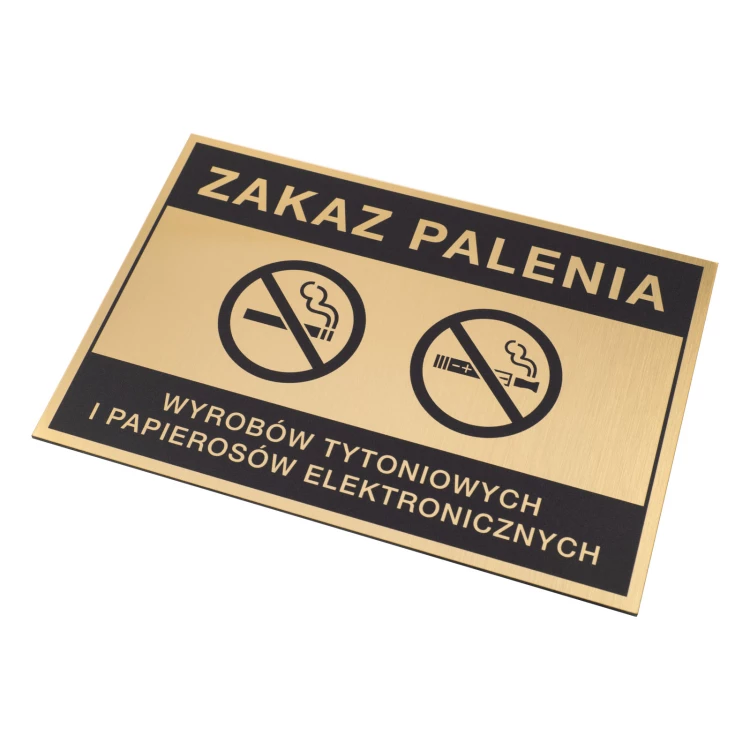 No Smoking Sign - UV Print - Size 160x110mm - Z012