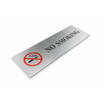 Plaque - no smoking - size 300x100mm - UV color print