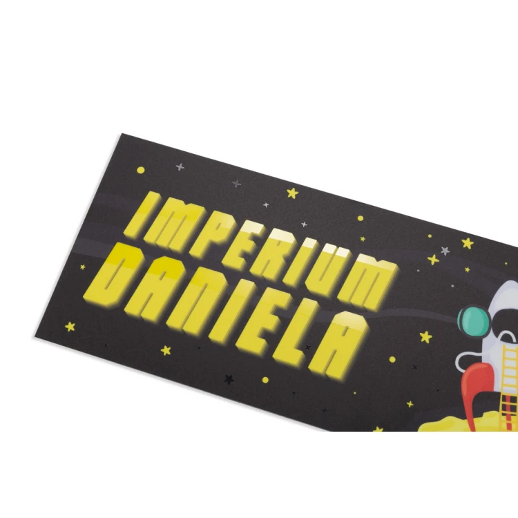 Plaque with a picture for the child's room door - Astronaut - size 400x120mm - HIPS material - NAP035
