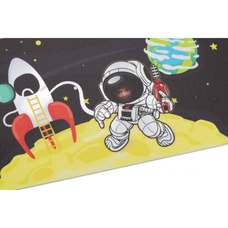Plaque with a picture for the child's room door - Astronaut - size 400x120mm - HIPS material - NAP035