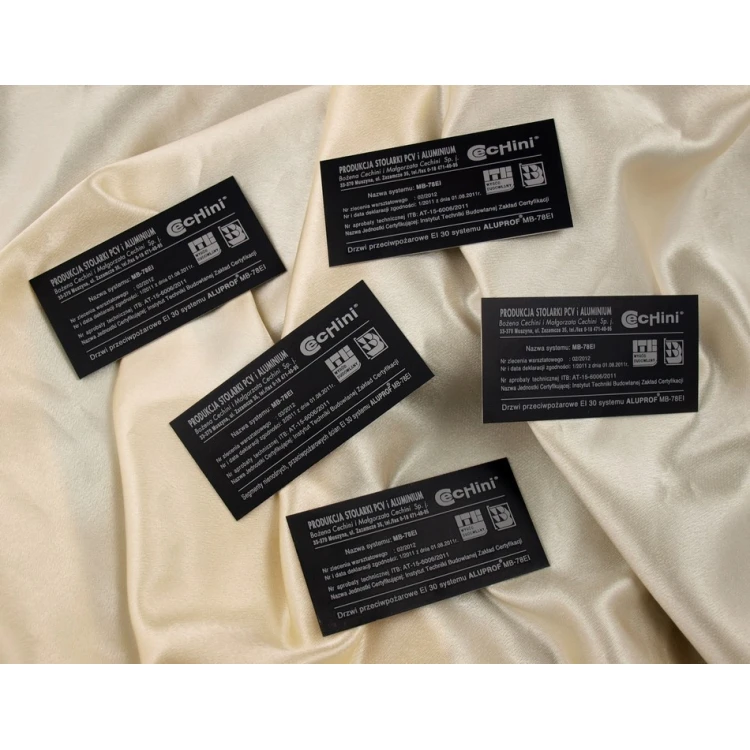 Nameplate - Black Anodized Aluminum 100x50mm