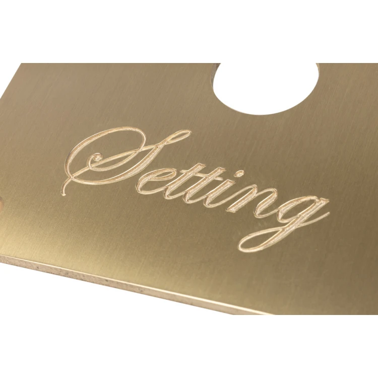 Brass Nameplate for Machines and Devices - Size 162x82mm - TZN047