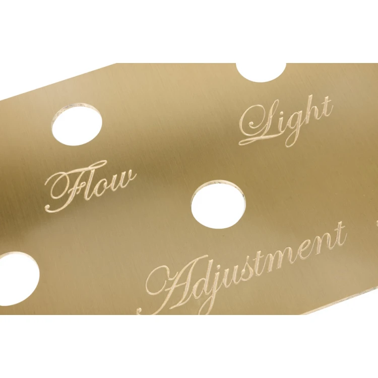 Brass Nameplate for Machines and Devices - Size 162x82mm - TZN047