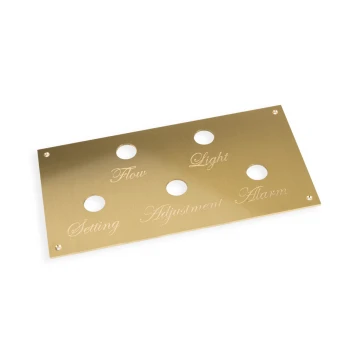 Brass Nameplate for Machines and Devices - Size 162x82mm - TZN047