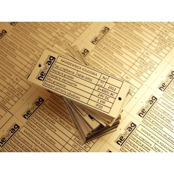 Nameplate - size: 75x30mm