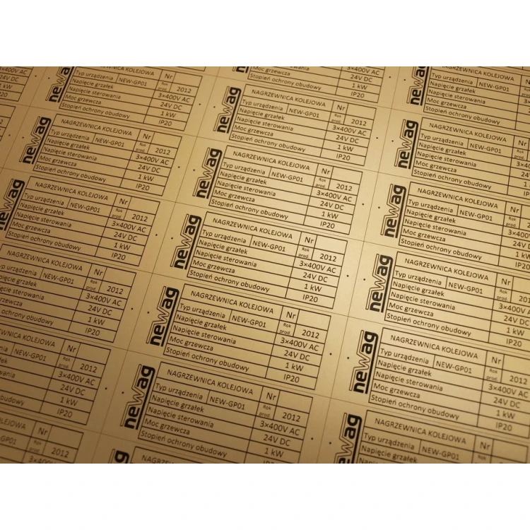 Nameplate - size: 75x30mm
