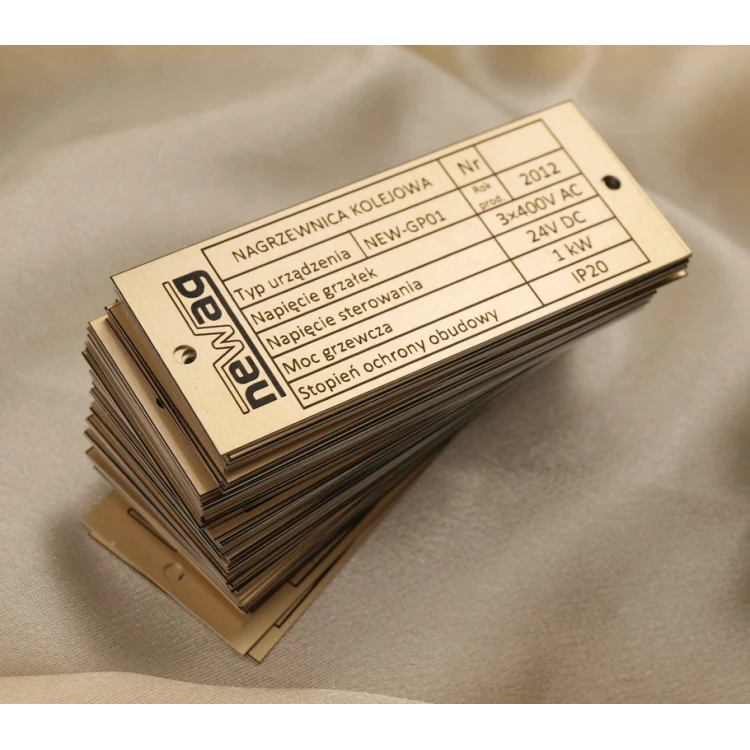 Nameplate - size: 75x30mm