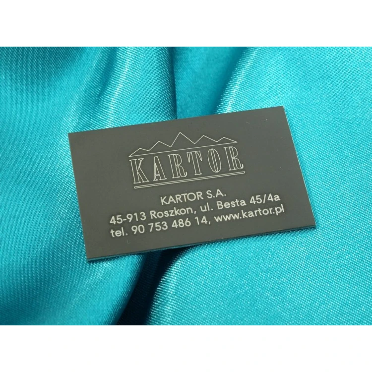 Anodized Aluminum Nameplates - size: 65x35mm