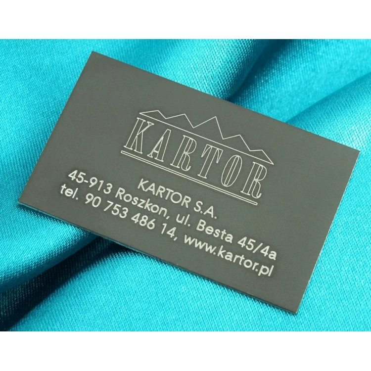 Anodized Aluminum Nameplates - size: 65x35mm