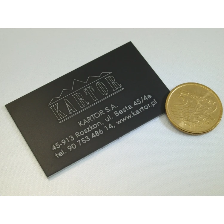 Anodized Aluminum Nameplates - size: 65x35mm