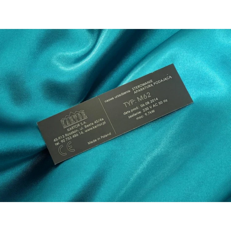 Anodized Aluminum Nameplates - Size: 100x30mm