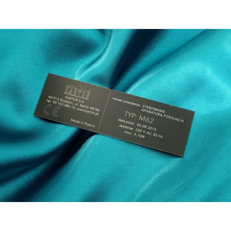 Anodized Aluminum Nameplates - Size: 100x30mm