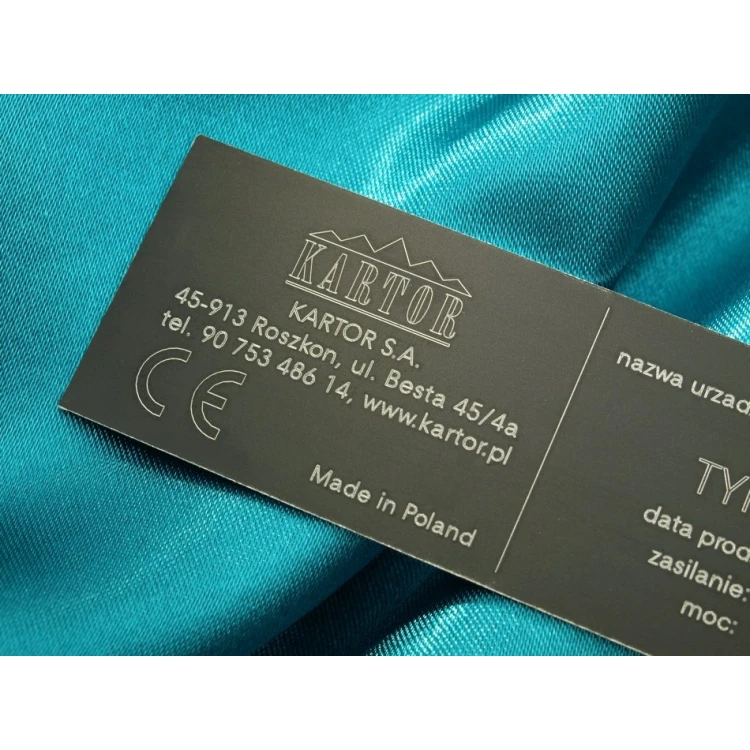 Anodized Aluminum Nameplates - Size: 100x30mm