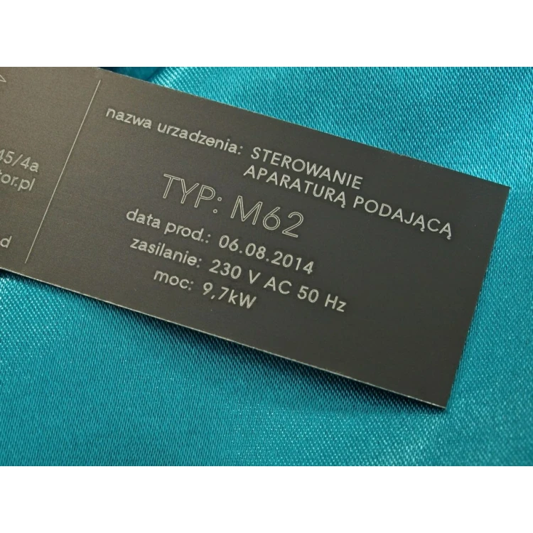 Anodized Aluminum Nameplates - Size: 100x30mm