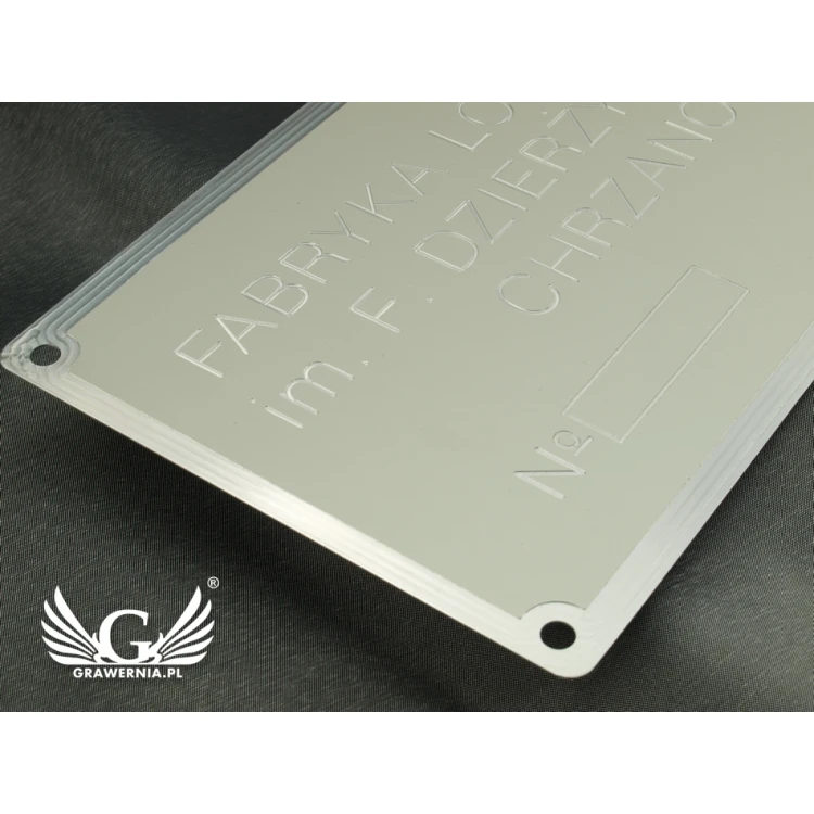 Anodized Aluminum Nameplate - CNC Engraving 001 - Size: 165x300mm