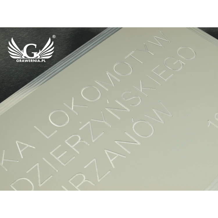 Anodized Aluminum Nameplate - CNC Engraving 001 - Size: 165x300mm
