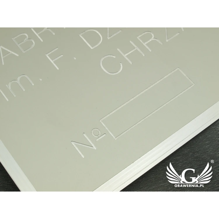 Anodized Aluminum Nameplate - CNC Engraving 001 - Size: 165x300mm