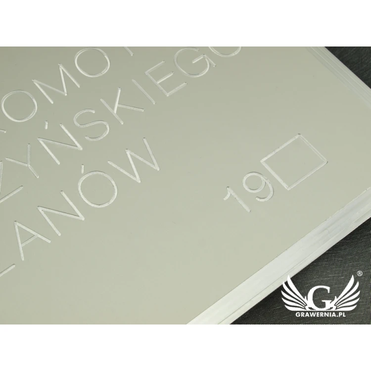 Anodized Aluminum Nameplate - CNC Engraving 001 - Size: 165x300mm