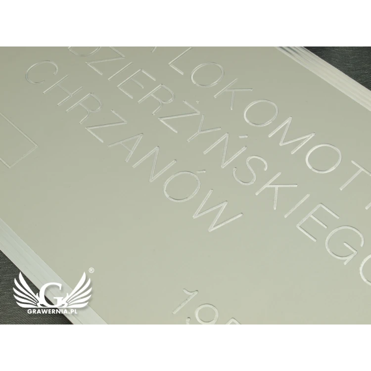 Anodized Aluminum Nameplate - CNC Engraving 001 - Size: 165x300mm
