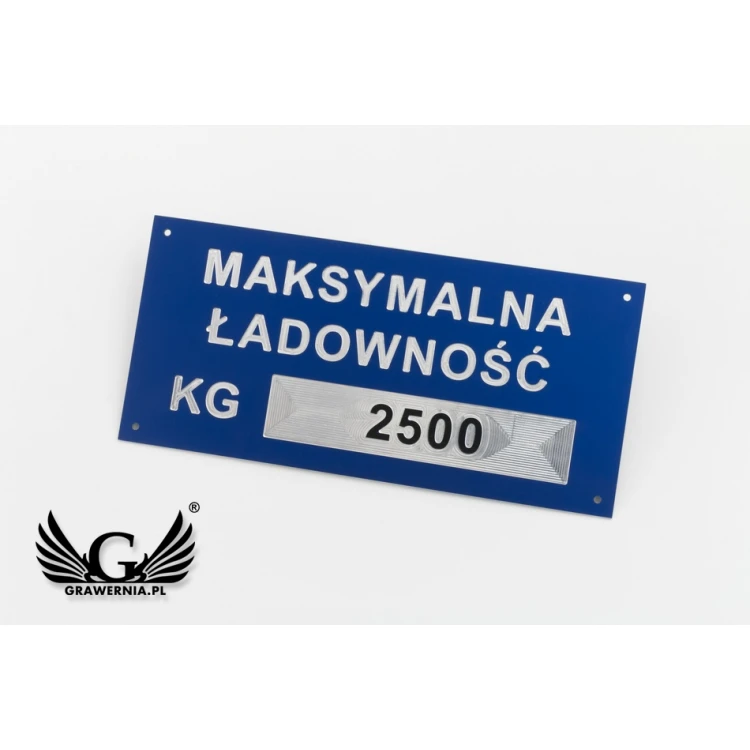 Aluminium Nameplate - Multicolor - CNC Engraving - Dimensions: 150x70mm - TZN035