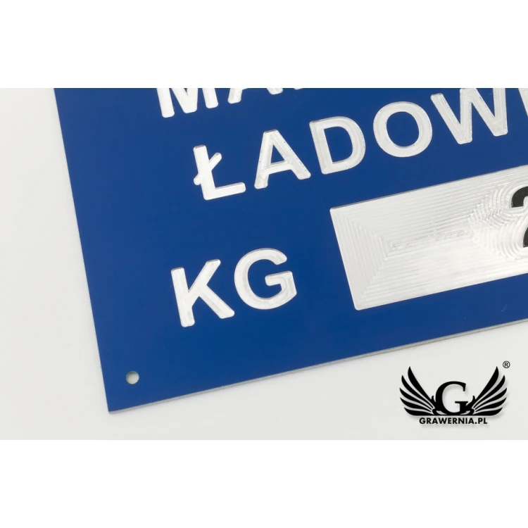 Aluminium Nameplate - Multicolor - CNC Engraving - Dimensions: 150x70mm - TZN035