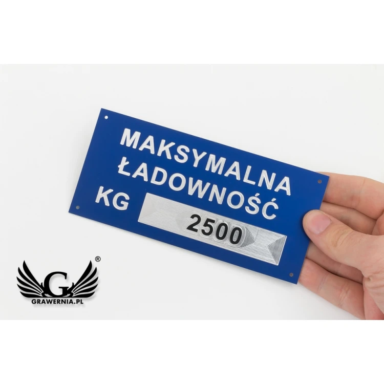 Aluminium Nameplate - Multicolor - CNC Engraving - Dimensions: 150x70mm - TZN035