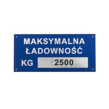 Aluminium Nameplate - Multicolor - CNC Engraving - Dimensions: 150x70mm - TZN035