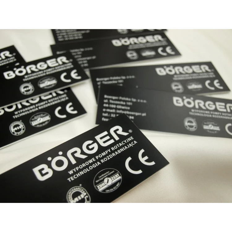Nameplate made of black engraving laminate - dimension: 150x50mm