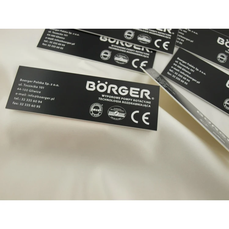 Nameplate made of black engraving laminate - dimension: 150x50mm