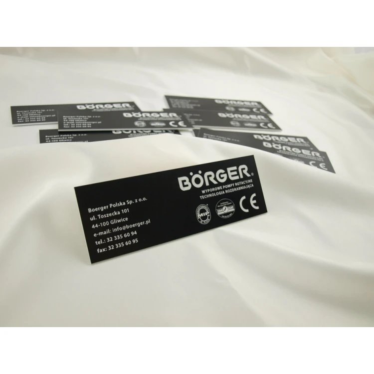 Nameplate made of black engraving laminate - dimension: 150x50mm