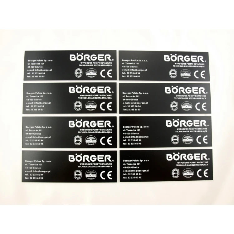 Nameplate made of black engraving laminate - dimension: 150x50mm
