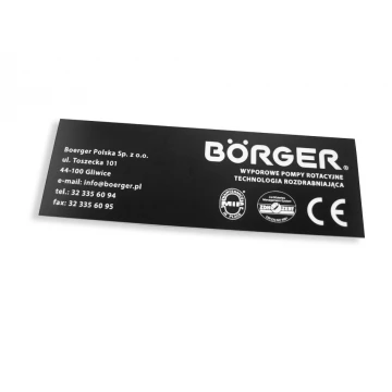 Nameplate made of black engraving laminate - dimension: 150x50mm