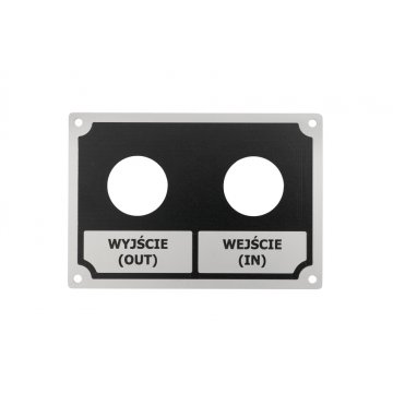 Silver Aluminium Nameplate - CNC Engraving and UV Printing - Dimensions: 130x90mm - TZN036