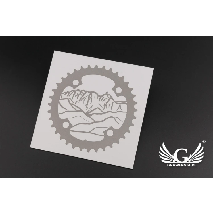 Engraved Plate - Anodized Aluminum - Size 80x80mm - TZN031