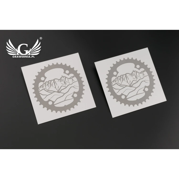Engraved Plate - Anodized Aluminum - Size 80x80mm - TZN031