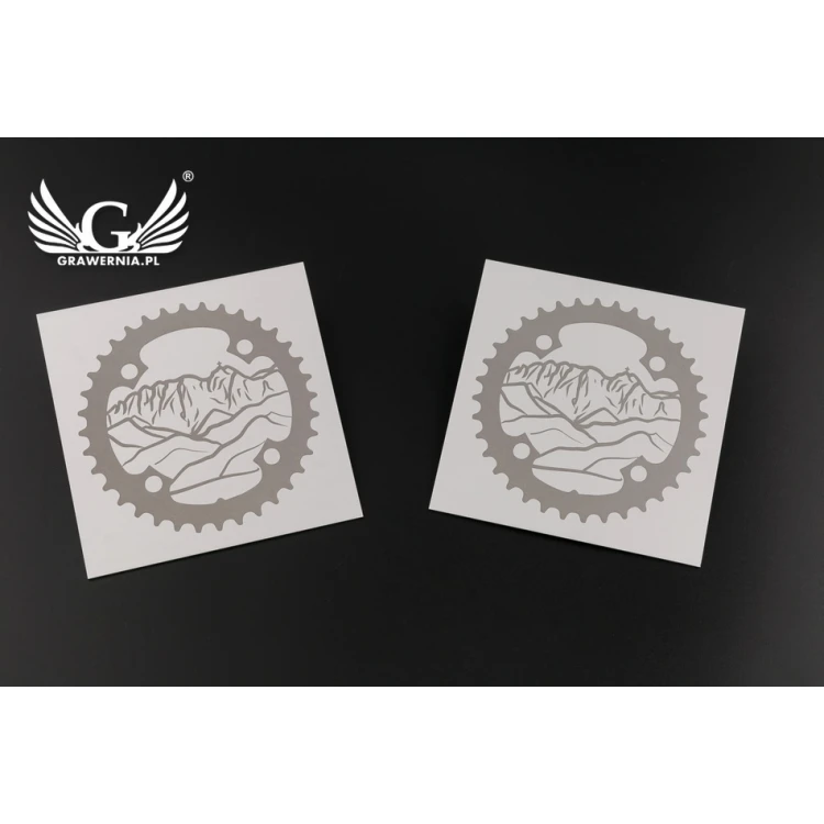 Engraved Plate - Anodized Aluminum - Size 80x80mm - TZN031