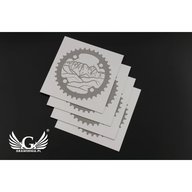 Engraved Plate - Anodized Aluminum - Size 80x80mm - TZN031