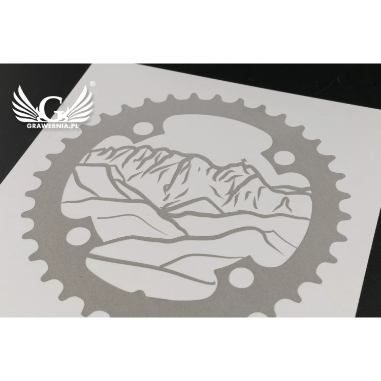 Engraved Plate - Anodized Aluminum - Size 80x80mm - TZN031