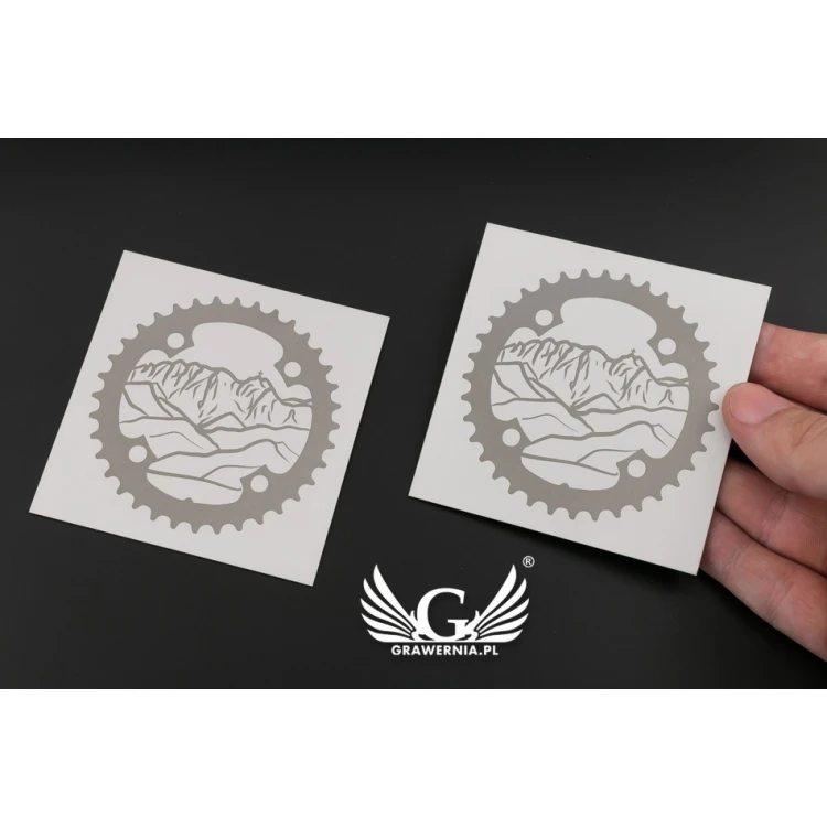 Engraved Plate - Anodized Aluminum - Size 80x80mm - TZN031