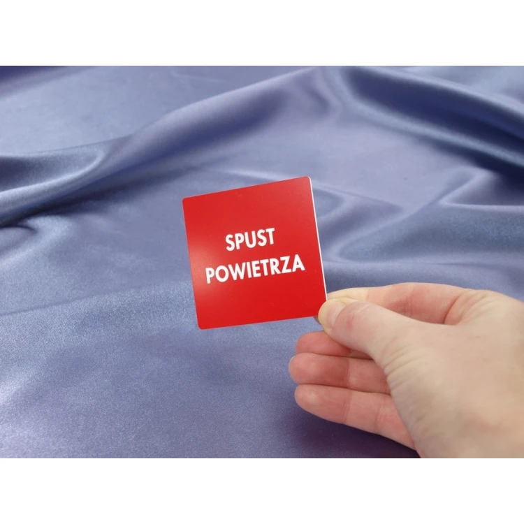 Red Labels for Device Marking - Size: 60x60mm