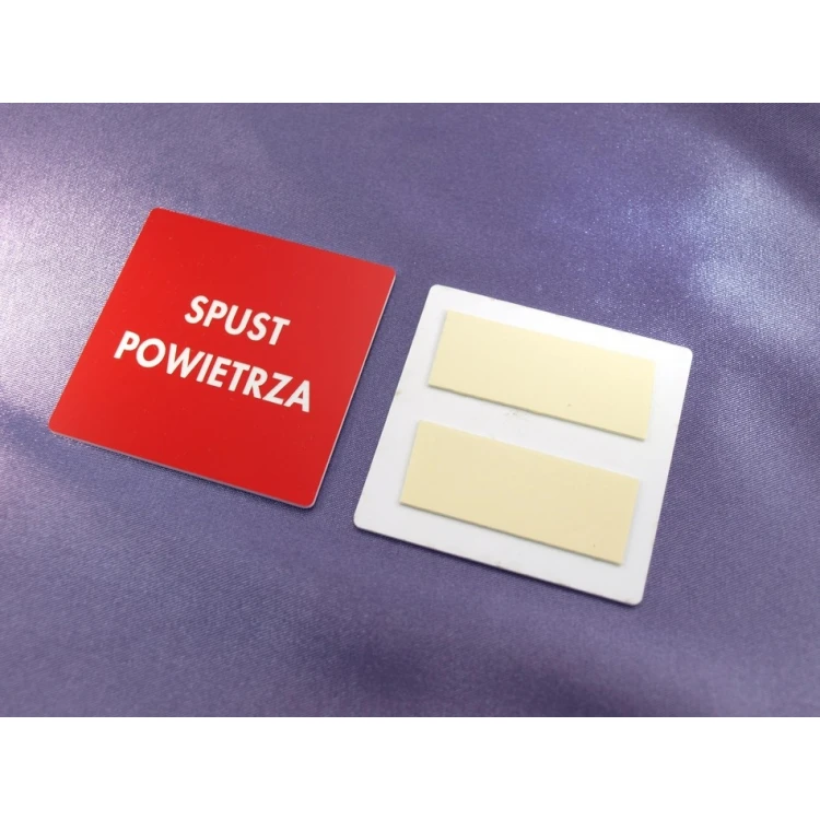 Red Labels for Device Marking - Size: 60x60mm