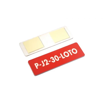 Red Plates for Device Markings - Size: 60x20mm