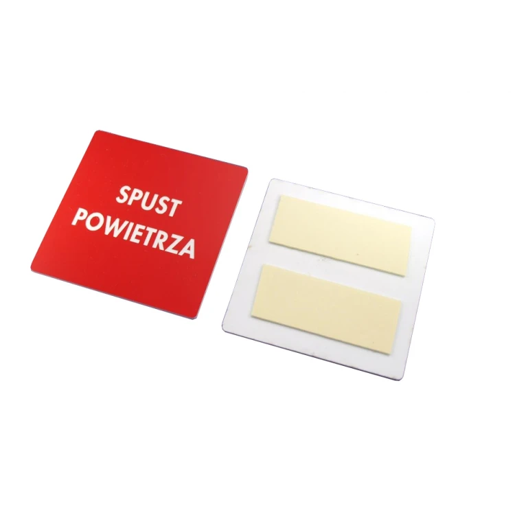 Red Labels for Device Marking - Size: 60x60mm