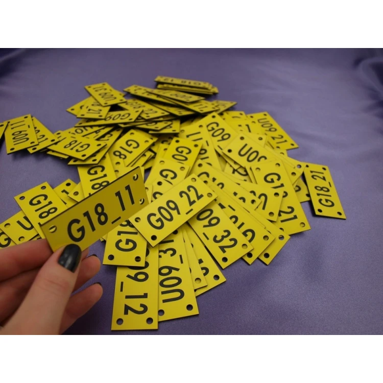 Cable marking plates - size: 70x30mm