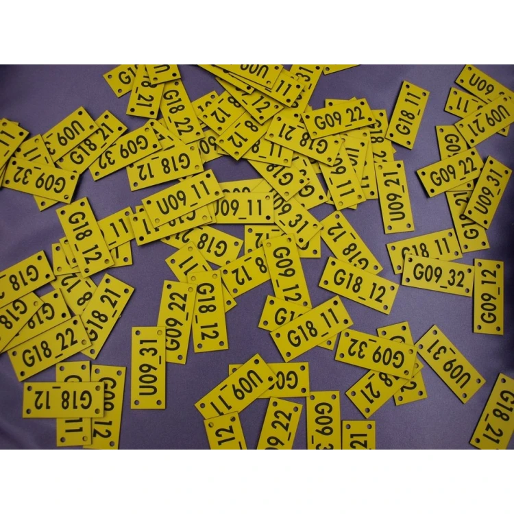 Cable marking plates - size: 70x30mm