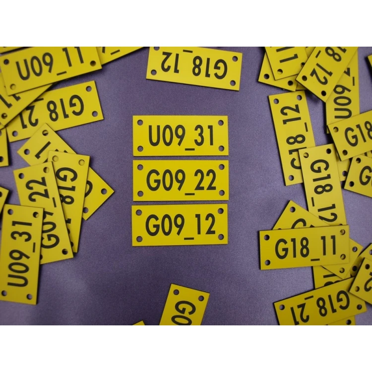 Cable marking plates - size: 70x30mm